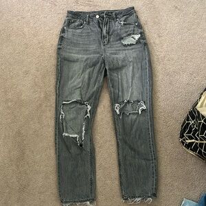 grey american eagle jean size 6
